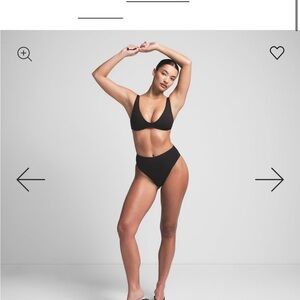 SKIMS Black High Waist Bikini Bottom